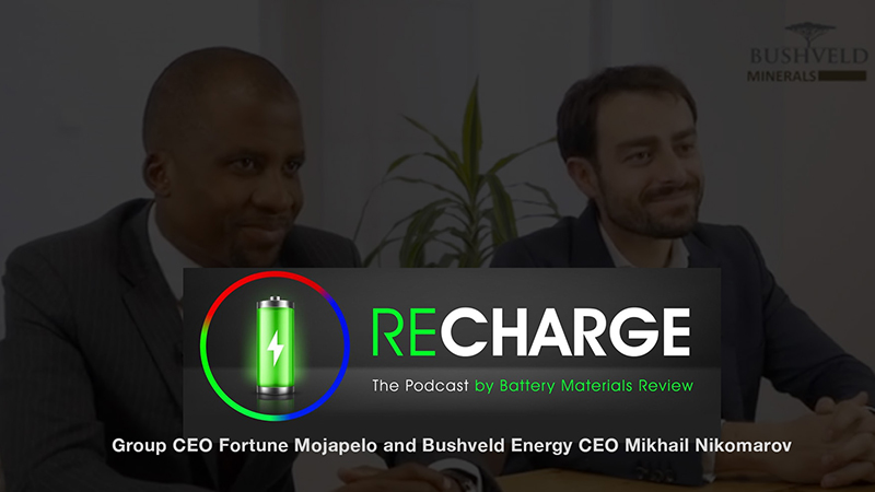 Bushveld Energy Recharge by Battery Materials Review