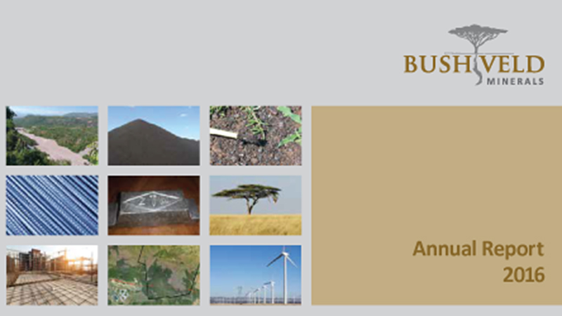 Bushveld Minerals Annual Report & Financial Results 2016