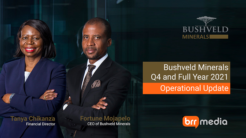 Bushveld Minerals Operational Update Q4 & Full Year 2021